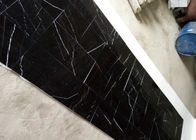 El negro Marquina Nero blanco y negro de mármol Marquina de China Nero pulió las tejas de mármol de piedra antiguas de las losas
