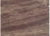 Tejas de mármol marrones pulidas púrpuras de las losas de la piedra de pavimentación del café de China