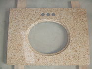 Porcentaje beige prefabricado de la arena del cuarzo de las encimeras el 93% de la vanidad del cuarto de baño