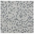 Teja de mosaico blanca de Chevron del ónix, teja de mosaico gruesa de la piedra del cuarto de baño de 7/8m m