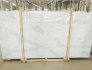 Color blanco concreto del cuarzo de QS 5131 de las encimeras blancas estándar del cuarto de baño
