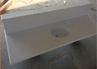 Los tops prefabricados de la vanidad del cuarto de baño del cuarzo modificados para requisitos particulares diseñan/tamaño