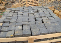 El adoquín básico negro que pavimenta ladrillos, ajardina piedras de pavimentación negras del granito
