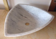 Lavabo de madera de mármol blanco del mármol de la vena del fregadero del lavabo de Arabescato/del lavado del cuarto de baño