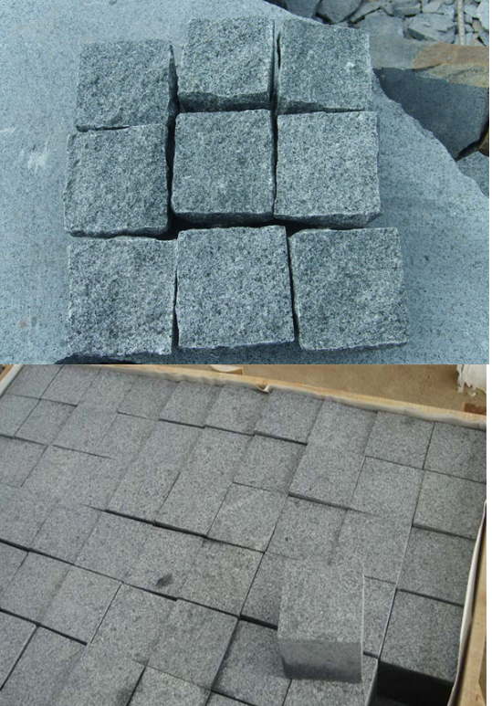 Piedras de pavimentación del granito del blanco gris, patio superficial