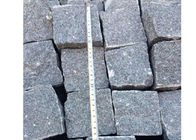 Piedras de pavimentación al aire libre del negro natural de la fractura, piedras de pavimentación negras grises del granito