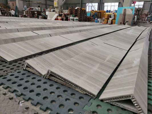 El compuesto de aluminio de mármol a prueba de mal tiempo del panal artesona 4000x1200m m
