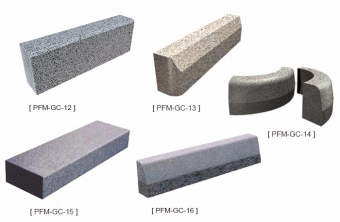 Modelo en abanico de piedra natural de la piedra de pavimentación del granito de PFM